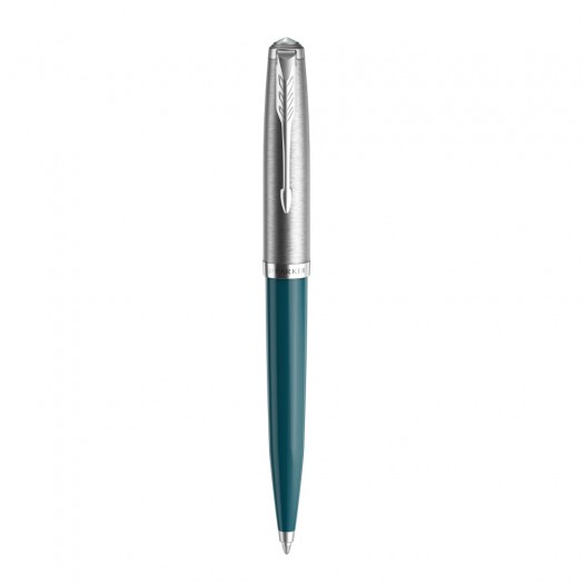 Шариковая ручка Parker 51 CORE TEAL BLUE CT, цвет чернил черный